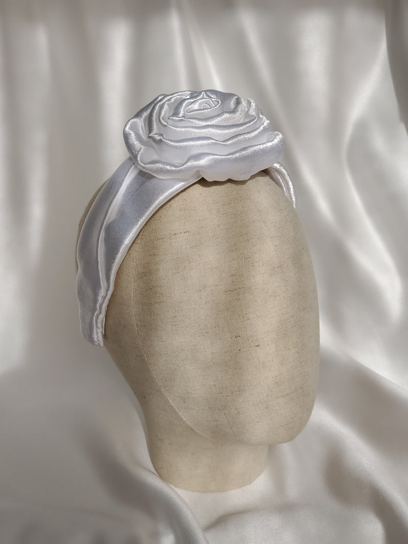White Rosa Headband