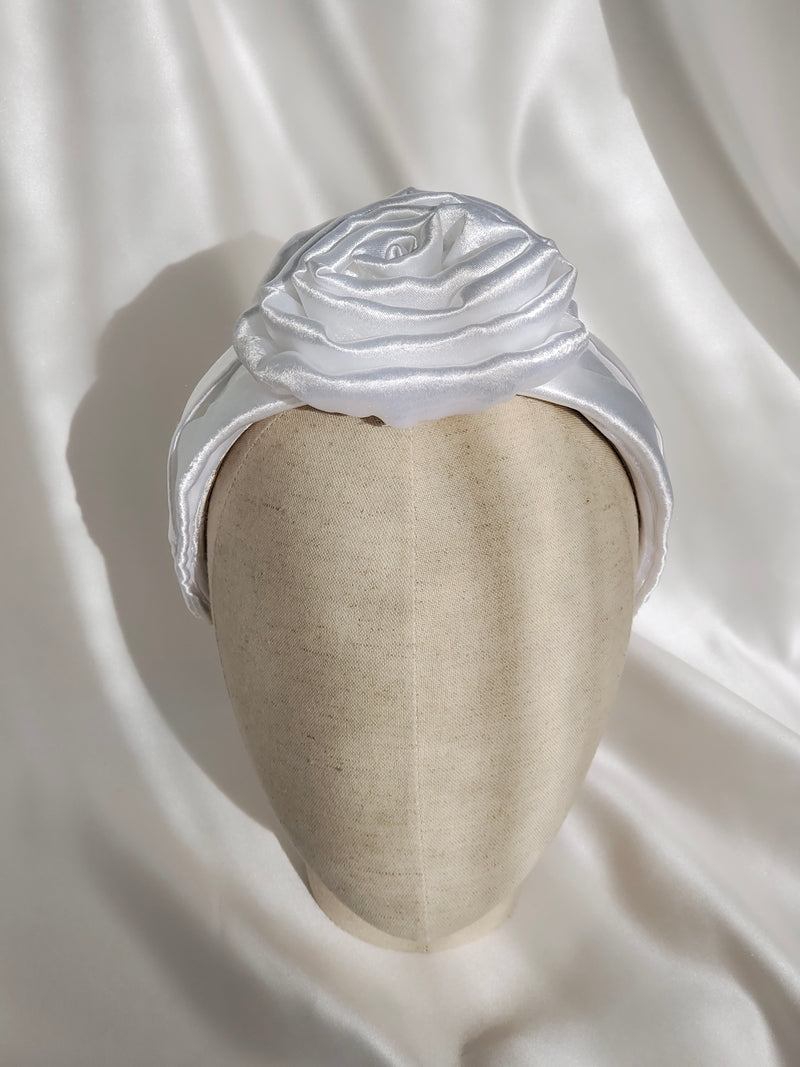 White Rosa Headband