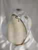 White Twin Rose Headband