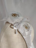 White Twin Rose Headband